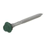 12g (5.50mm) x 65mm Top Grip NEO Cottage Green Hex Flange Timber T17 Roofing Screw Galvanised