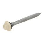 12g (5.50mm) x 65mm Top Grip NEO Paperbark Hex Flange Timber T17 Roofing Screw Galvanised