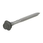 12g (5.50mm) x 65mm Top Grip NEO Woodland Grey Hex Flange Timber T17 Roofing Screw Galvanised