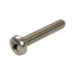 M2.5 x 0.45p Metric Coarse Stainless A2-70 G304 Pan Phillips (PH1) Machine Screws DIN 7985