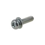 M4 x 0.70p Metric Coarse Zinc Pan Torx (T15) Sems Machine Screws c/w Flat & Spring Washers JIS B1188
