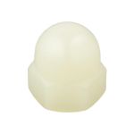 M5 x 0.80p Metric Coarse Nylon 1 Piece Dome Nuts DIN 1587