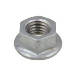 M16 x 2.00p Metric Coarse Galvanised Class 8 Hex Flange Serrated Nuts High Tensile DIN 6923