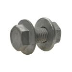 M16 x 2.00p x 45mm Metric Coarse Galvanised High Tensile Hex Flange Purlin Bolt & Nut Class 8.8 AS 1110
