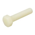 M8 x 1.25p Metric Coarse Nylon Hex Set Screw / Hex Bolts DIN 933