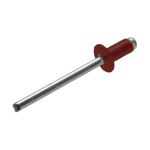 Manor Red 73 AS 4-4 (3.2 Ø x 10L) Dome Alum Steel Rivet Grips 4.8-6.4mm