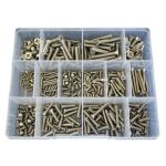345 Piece M3 M4 M5 M6 Countersunk Machine Screw Stainless G304 Assortment Grab Kit38