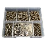 1005 Piece M4 Countersunk Machine Screw Nut Washer Stainless G304 Assortment Grab Kit71