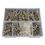 660 Piece M6 Countersunk Machine Screw Nut Washer Stainless G304 Assortment Grab Kit75