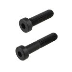 M10 x 1.50p Metric Coarse Plain Black Uncoated Class 10.9 / 12.9 Low Head Socket (7mm Key) Cap Screws DIN 7984