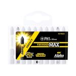 Handipak of 10 - PH1 x 50mm Alpha ThunderMAX Phillips Driver Bit ***Bundle Buy***