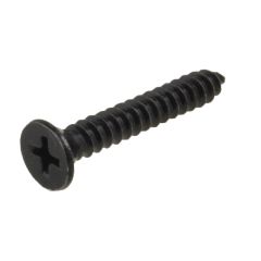 4g (2.90mm) Black Zinc Countersunk Phillips (PH1) Self Tapping Screws ANSI B18.6.4