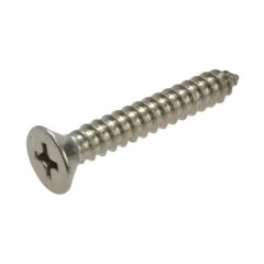 4g (2.90mm) Stainless A2-70 G304 Countersunk Phillips (PH1) Self Tapping Screws ANSI B18.6.4