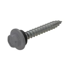 12g (5.50mm) x 25mm Full Thread NEO Basalt Hex Flange Timber T17 Cladding Screw Galvanised