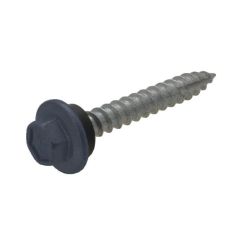 12g (5.50mm) x 25mm Full Thread NEO Ironstone Hex Flange Timber T17 Cladding Screw Galvanised