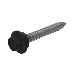 12g (5.50mm) x 25mm Full Thread NEO Night Sky Hex Flange Timber T17 Cladding Screw Galvanised