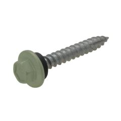 12g (5.50mm) x 25mm Full Thread NEO Pale Eucalypt Hex Flange Timber T17 Cladding Screw Galvanised
