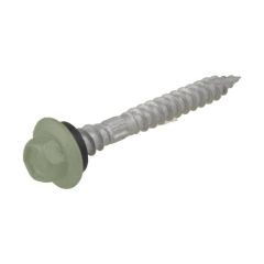 12g (5.50mm) x 50mm Top Grip NEO Pale Eucalypt Hex Flange Timber T17 Roofing Screw Galvanised