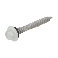 12g (5.50mm) x 50mm Top Grip NEO Shale Grey Hex Flange Timber T17 Roofing Screw Galvanised