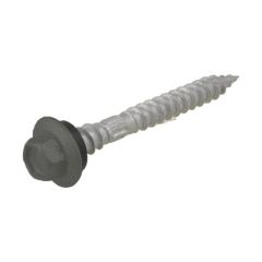 12g (5.50mm) x 50mm Top Grip NEO Woodland Grey Hex Flange Timber T17 Roofing Screw Galvanised