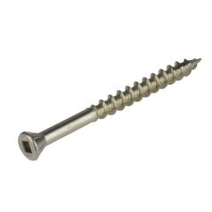 8g (4.2mm) Stainless A2-70 G304 Trim Head Square (SQ1) Decking Timber T17 Screws