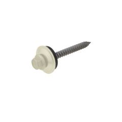 14g (6.30mm) x 50mm Full Thread Evening Haze Cyclone BRA / Multiseal Hex Flange (3/8") Timber T17 Roofing Screw Galvanised