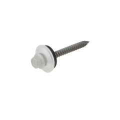 14g (6.30mm) x 50mm Full Thread Shale Grey Cyclone BRA / Multiseal Hex Flange (3/8") Timber T17 Roofing Screw Galvanised
