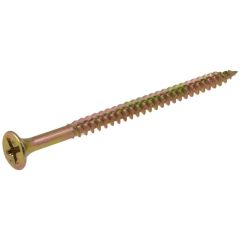 10g (4.80mm) Zinc Yellow Bugle (PH2) Fine Plasterboard Timber Screws