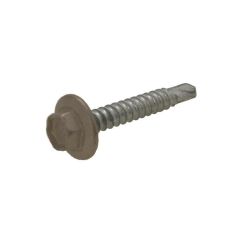 10g (4.80mm) x 25mm Full Thread Jasper Hex Flange (5/16") Coarse Metal Self Drilling Cladding Screw Galvanised