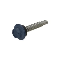10g (4.80mm) x 25mm Full Thread NEO Deep Ocean Hex Flange (5/16") Coarse Metal Self Drilling Cladding Screw Galvanised