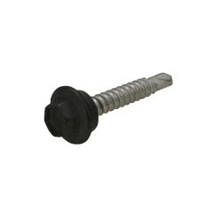 10g (4.80mm) x 25mm Full Thread NEO Night Sky Hex Flange (5/16") Coarse Metal Self Drilling Cladding Screw Galvanised
