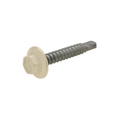 12g (5.50mm) x 20mm Full Thread Paperbark Hex Flange (5/16") Coarse Metal Self Drilling Shed Screw Galvanised