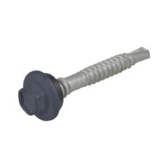 12g (5.50mm) x 39mm Top Grip NEO Ironstone Hex Flange (5/16") Coarse Metal Roofing Screw Galvanised