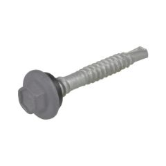 12g (5.50mm) x 51mm Top Grip NEO Basalt Hex Flange (5/16") Coarse Metal Roofing Screw Galvanised