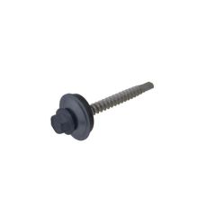 14g (6.30mm) x 53mm Full Thread Ironstone Cyclone BRA / Multiseal Hex Flange (3/8") Metal Roofing Screw Galvanised