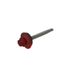 14g (6.30mm) x 65mm Full Thread Manor Red Cyclone BRA / Multiseal Hex Flange (3/8") Metal Roofing Screw Galvanised