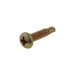 6g (3.50mm) Zinc Yellow Pan Phillips (PH2) Coarse Metal Self Drilling Screws
