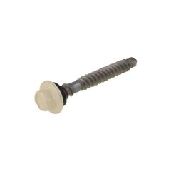6.20mm x 50mm BREMICK Vortex Plus NEO Paperbark Hex Flange (5/16") Metal or Timber Top Grip Roofing Screw Galvanised B8® Cat 5