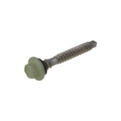 6.20mm x 50mm BREMICK Vortex Plus NEO Pale Eucalypt Hex Flange (5/16") Metal or Timber Top Grip Roofing Screw Galvanised B8® Cat 5
