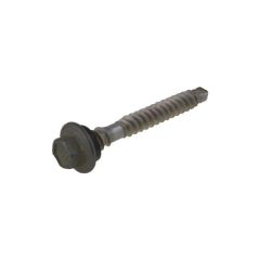 6.20mm x 65mm BREMICK Vortex Plus NEO Woodland Grey Hex Flange (5/16") Metal or Timber Top Grip Roofing Screw Galvanised B8® Cat 5