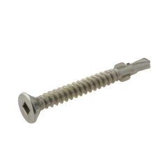 10g (4.80mm) G410 Stainless Countersunk Wing Square (SQ2) Coarse Metal Self Drilling Decking Screws