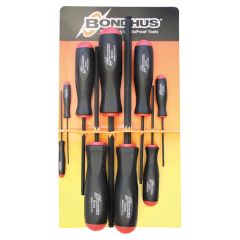 9 Pce -  1.5mm to 10mm Metric Bondhus Hex Ball End Screwdriver Set 10699