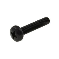 M3 x 0.50p Metric Coarse Black Zinc Pan Phillips (PH1) Machine Screws AS 1427