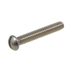 3/16" x 24 TPI BSW Coarse Stainless A4-70 G316 Round Slot Machine Screws BS 450