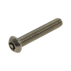 M6 x 1.00p Metric Coarse Stainless A2-70 G304 Button Post Torx (T30) Security Machine Screws