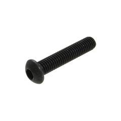 M12 x 1.75p Metric Coarse Plain Black Uncoated Class 12.9 Button Head Socket (8mm Key) Screws ISO 7380