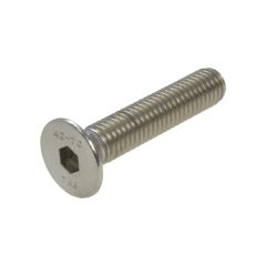 M6 x 1.00p Metric Coarse Stainless A2-70 G304 Countersunk Head Socket (4mm Key) Screws DIN 7991