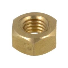 6BA x 0.53p British Association Hex Brass Hex Standard Nuts Low Tensile BS57