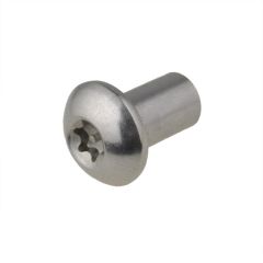 M6 x 12mm (L) x 8mm (D) Metric Coarse Stainless A2-70 G304 Button Post Torx (T30) Barrel Nuts ISO7380