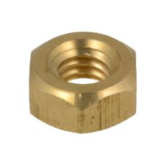 3/8" x 16 TPI BSW Coarse Brass Hex Standard Nuts Low Tensile AS2451